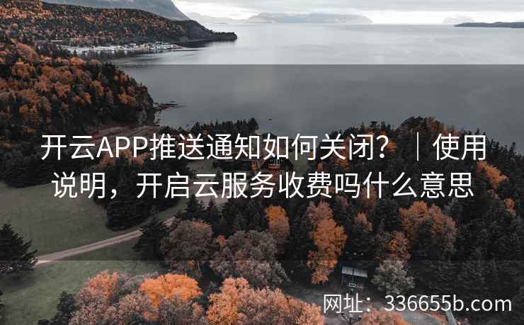 开云APP推送通知如何关闭？｜使用说明，开启云服务收费吗什么意思