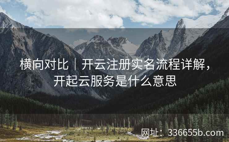 横向对比｜开云注册实名流程详解，开起云服务是什么意思